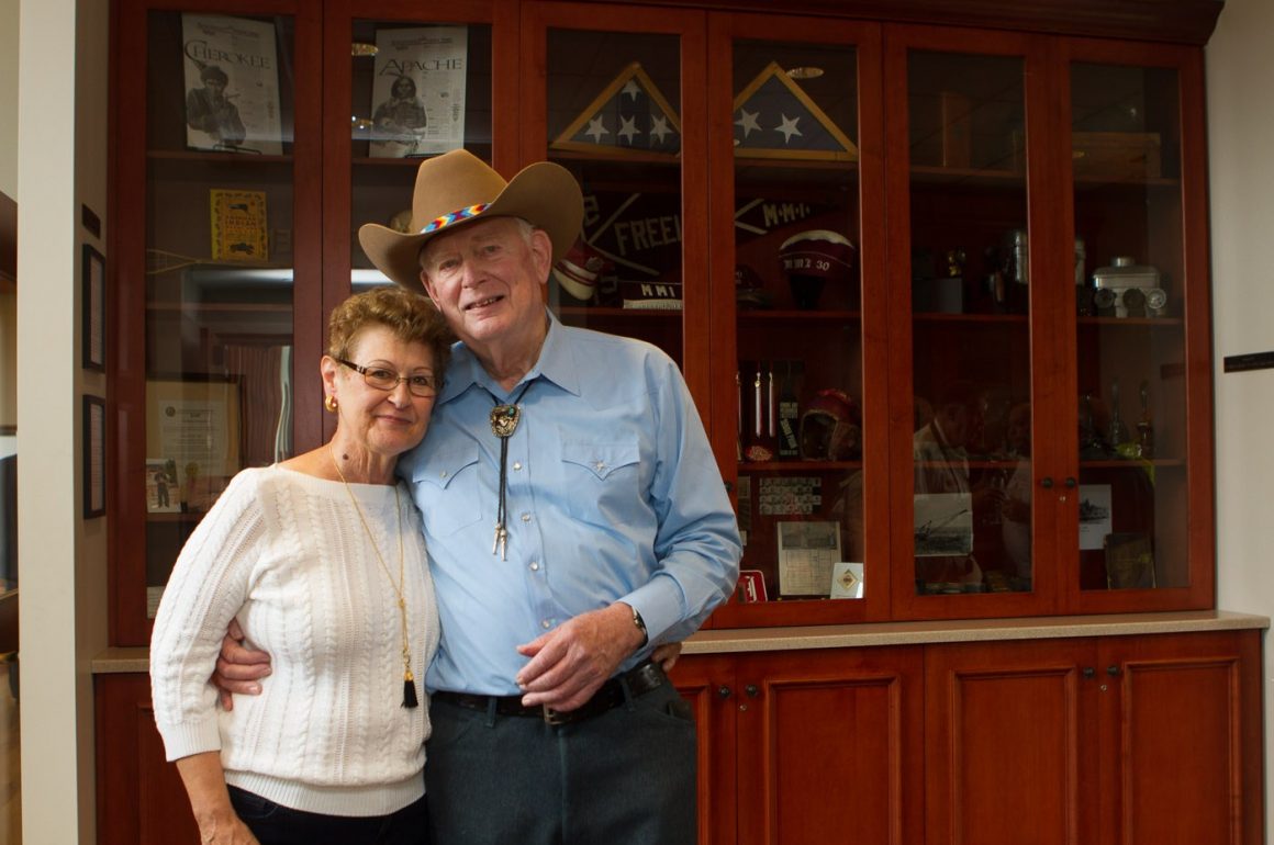 Pictured: Ms. Linda Tishko and Dr. Philip A. McHale ’58