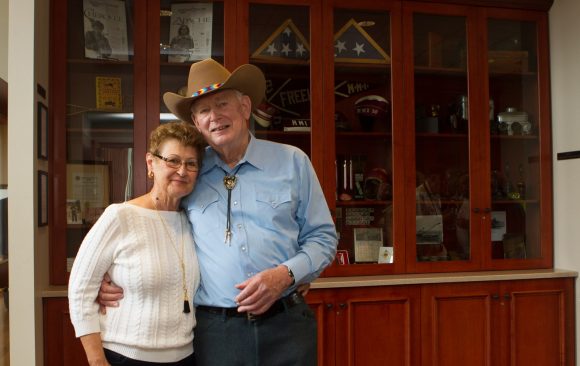 Pictured: Ms. Linda Tishko and Dr. Philip A. McHale ’58