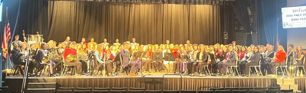 The PMEA District 9 Band Festival weekend concluded with a public performance.