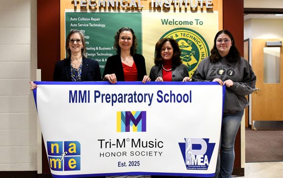 MMI Preparatory School Partners with Carbon Career & Technical Institute to Create Tri-M Music Honor Society Banner